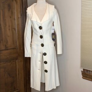 Millard Fillmore Long, Cream Coat Size XS